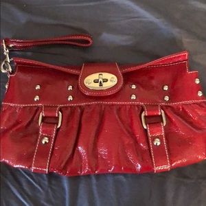 NWOT Red Oversized clutch